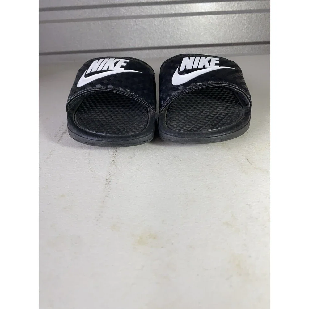 Nike Women’s Benassi JDI Slides Black Diamond Pattern 343881-011 Size 7